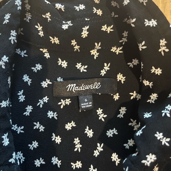 Madewell Floral Black and White Maxi Dress - Picture 3 of 4